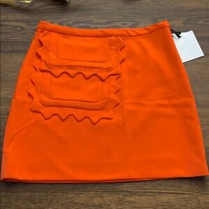 Victoria Beckham Orange Skirt Medium NWT